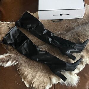 Guess “Angeley” Black Over-the-Knee Boots